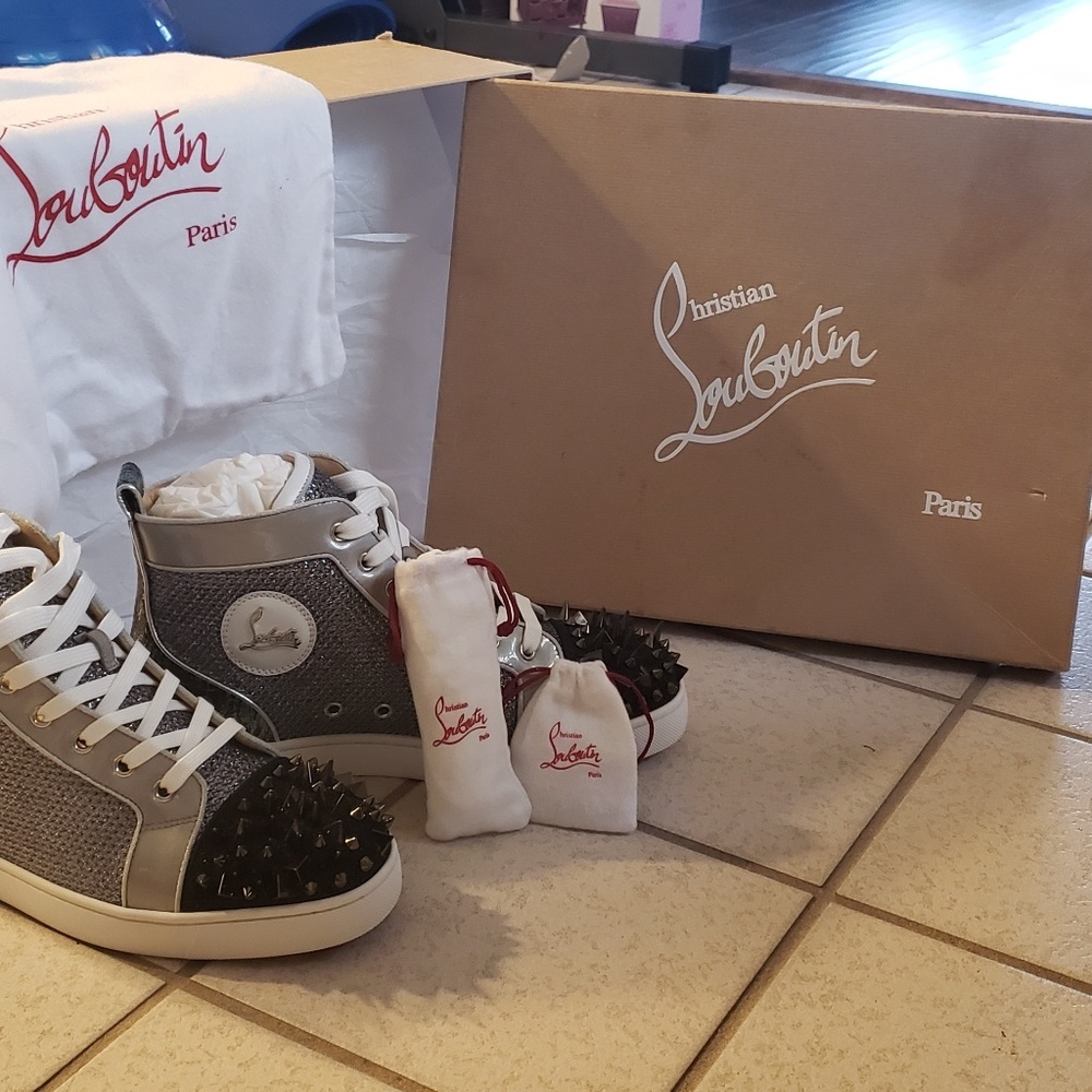 Christian Louboutin Men's Lou Pik Pik High-Top - Picture 3 of 8